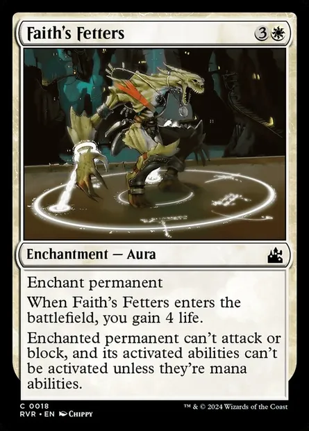 Faith's Fetters, Magic card RVR 18 — Ravnica Remastered set