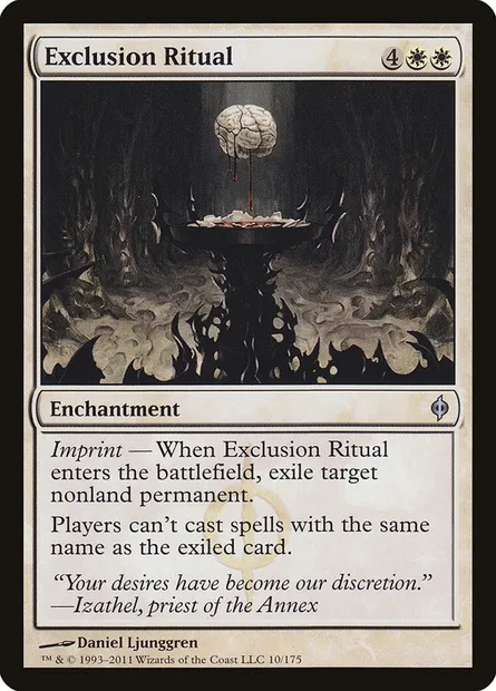 Exclusion Ritual, Magic card NPH 10 — New Phyrexia set