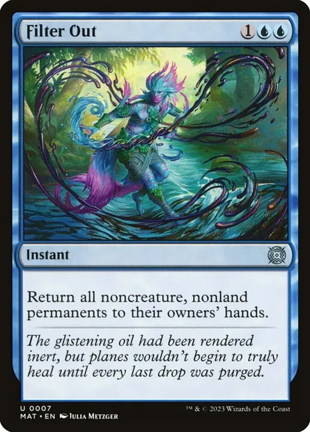 Filter Out, Magic card MAT 7 — March of the Machine: The Aftermath set