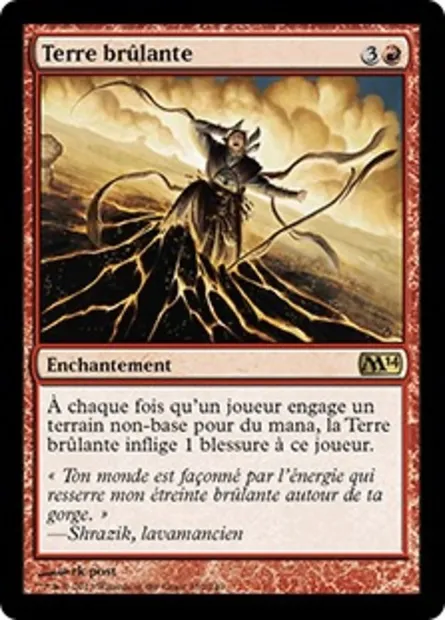 Terre brûlante, carte Magic M14 130 — extension Magic 2014
