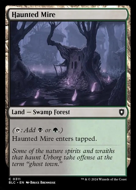 Haunted Mire, Magic card BLC 311 — Bloomburrow Commander set