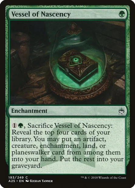 Vessel of Nascency, Magic card A25 193 — Masters 25 set