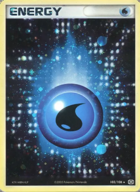 Énergie Eau, carte Pokémon EM 103 — extension EX Émeraude