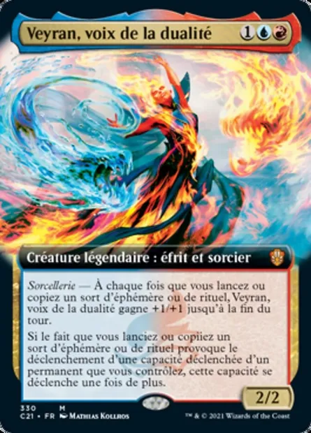 Veyran, voix de la dualité, carte Magic C21 330 — extension Commander 2021