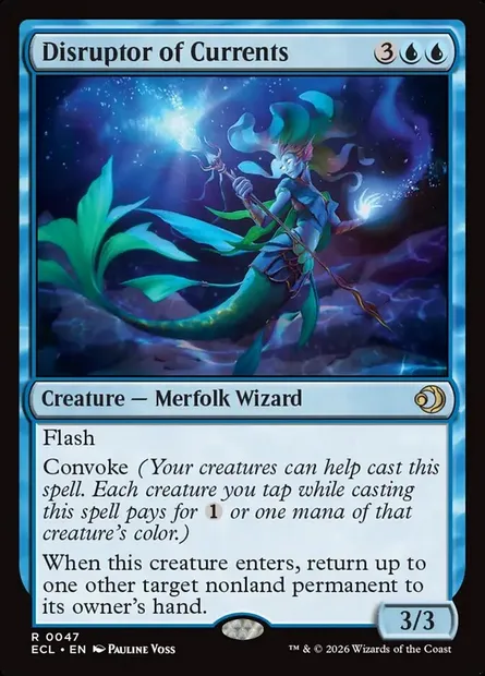 Disruptor of Currents, Magic card ECL 47 — Lorwyn Eclipsed set