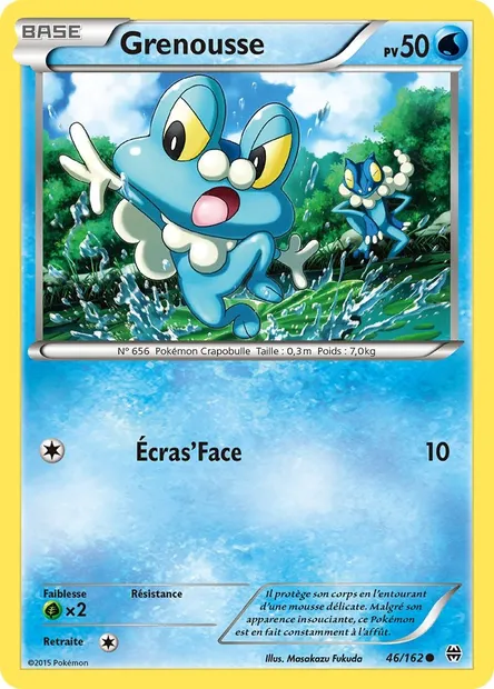 Grenousse, carte Pokémon BKT 46 — extension Impulsion Turbo