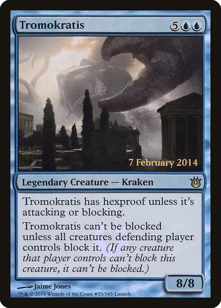Tromokratis, carte Magic PBNG 55★ — extension Born of the Gods Promos
