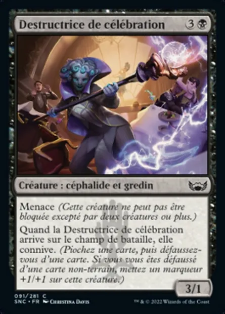 Destructrice de célébration, carte Magic SNC 91 — extension Les rues de la Nouvelle-Capenna