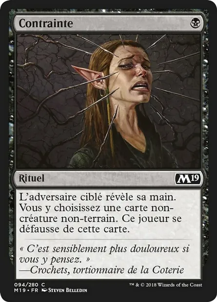Contrainte, carte Magic M19 94 — extension Core Set 2019