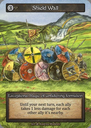 Shield Wall, Sorcery card BET 255 — Beta set