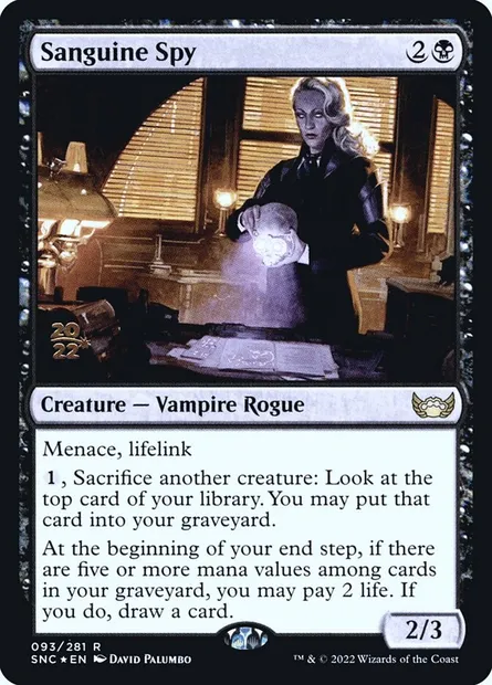 Espionne sanguine, carte Magic PSNC 93s — extension Streets of New Capenna Promos