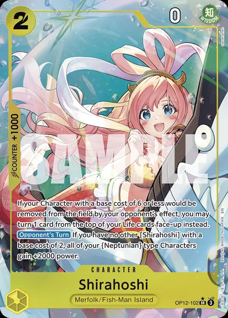 Shirahoshi, One Piece card OP12-102 — LEGACY OF THE MASTER set