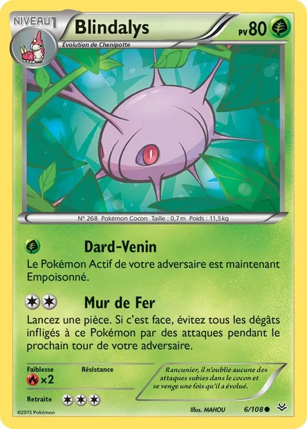 Blindalys, carte Pokémon ROS 6 — extension Ciel Rugissant