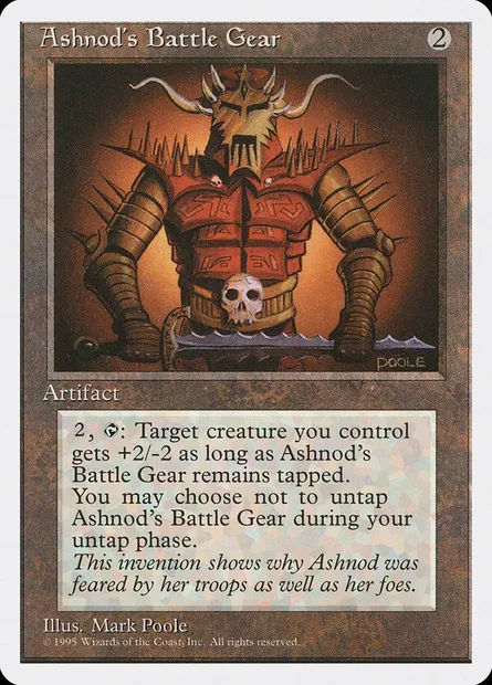 Ashnod's Battle Gear, Magic card 4ED 296 — Fourth Edition set