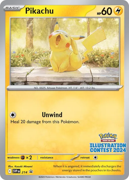 Pikachu, Pokémon card PR-SV 214 — SVP Black Star Promos set