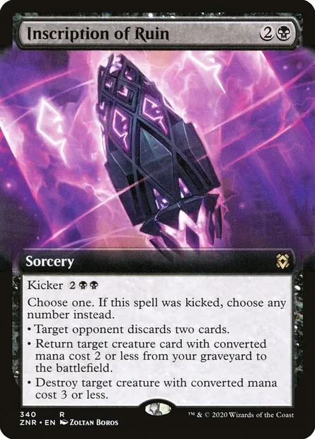 Inscription of Ruin, Magic card ZNR 340 — Zendikar Rising set