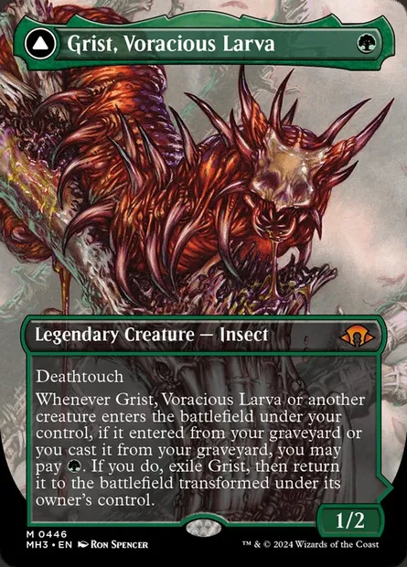 Grist, Voracious Larva // Grist, the Plague Swarm, Magic card MH3 446 — Modern Horizons 3 set