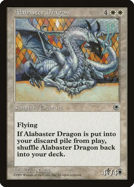 Alabaster Dragon, Magic card POR 1 — Portal set