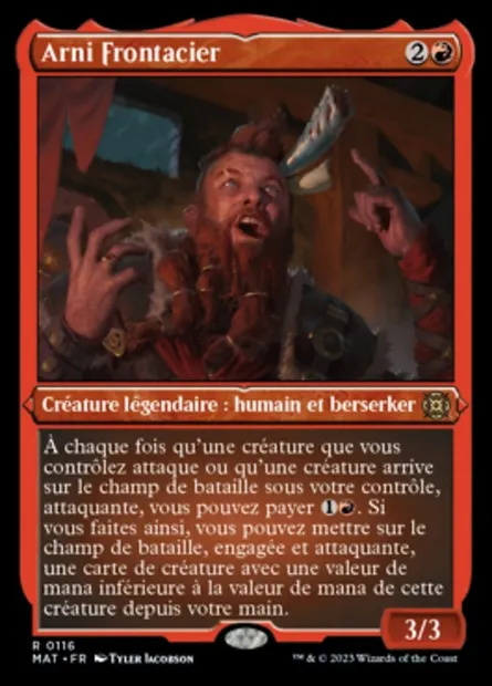 Arni Frontacier, carte Magic MAT 116 — extension L'invasion des machines : le jour d'après