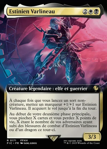 Estinien Varlineau, carte Magic FIC 171 — extension Final Fantasy Commander