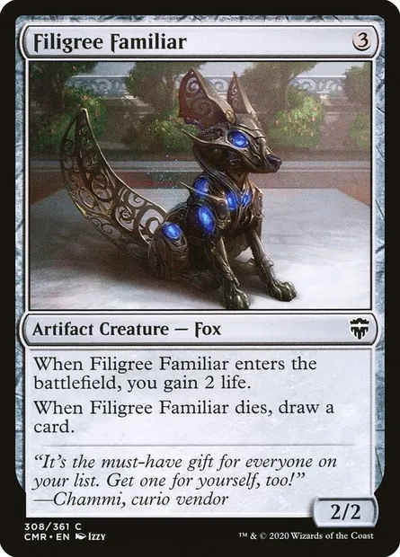 Filigree Familiar, Magic card CMR 308 — Commander Legends set