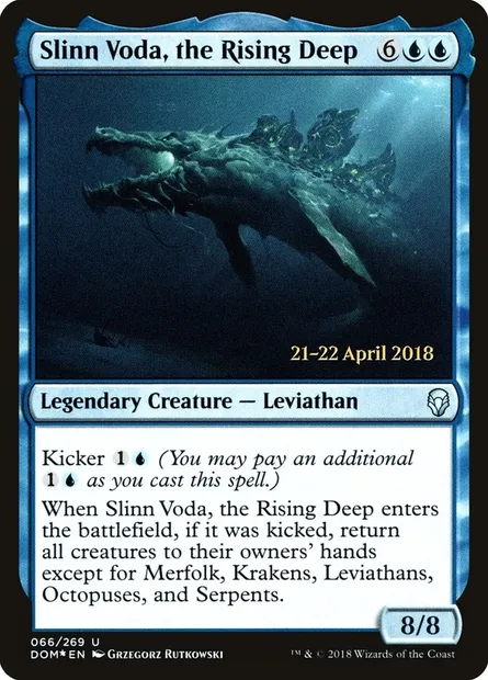 Slinn Voda, the Rising Deep, Magic card PDOM 66s — Dominaria Promos set