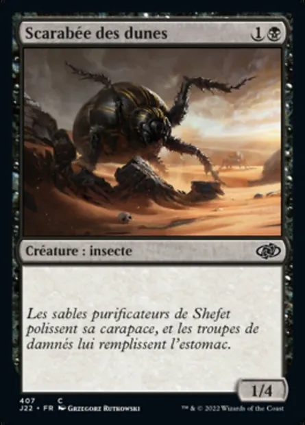 Scarabée des dunes, carte Magic J22 407 — extension Jumpstart 2022