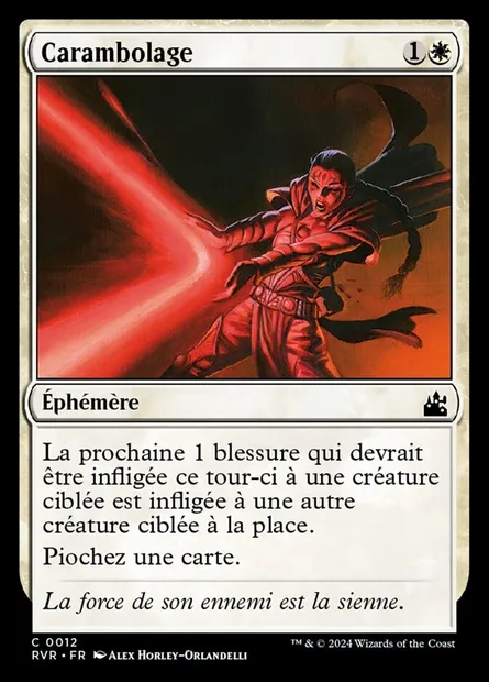 Carambolage, carte Magic RVR 12 — extension Ravnica Remastered