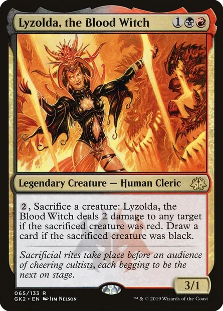 Lyzolda, the Blood Witch, Magic card GK2 65 — RNA Guild Kit set