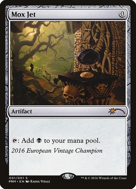 Mox Jet, Magic card OVNT 2016EU — Vintage Championship set