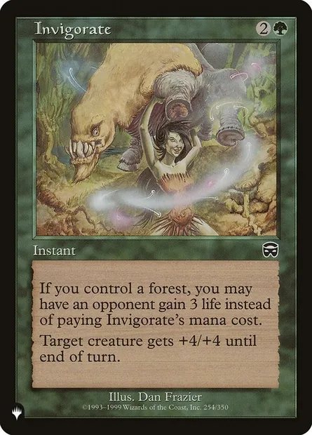Invigorate, Magic card PLST MMQ-254 — The List set