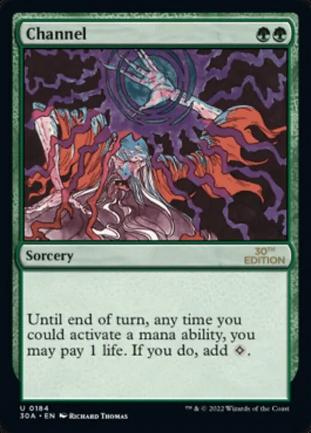 Channel, Magic card 30A 184 — 30th Anniversary Edition set