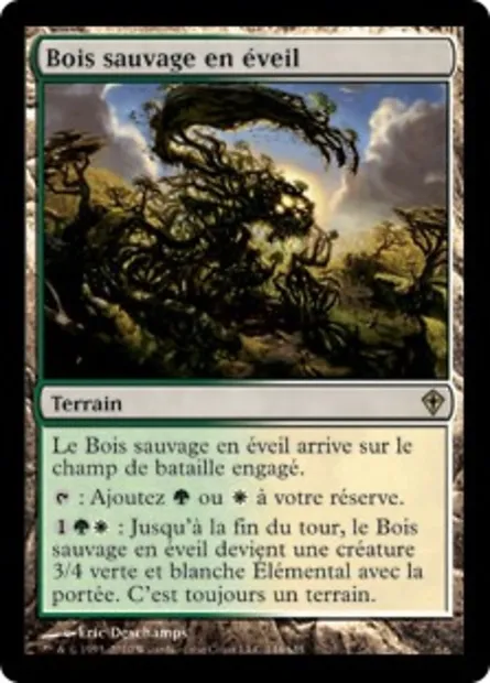 Bois sauvage en éveil, carte Magic WWK 144 — extension Worldwake