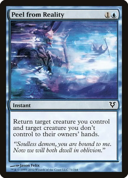 Peel from Reality, Magic card AVR 71 — Avacyn Restored set