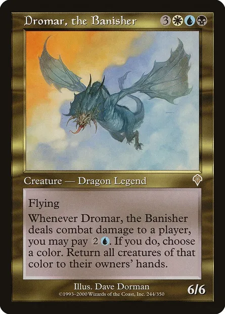 Dromar le bannisseur, carte Magic INV 244 — extension Invasion