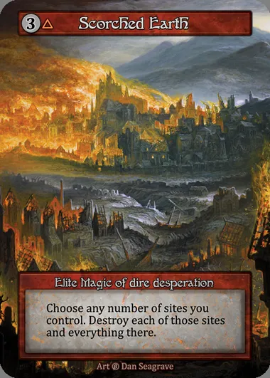 Scorched Earth, carte Sorcery BET 254 — extension Beta