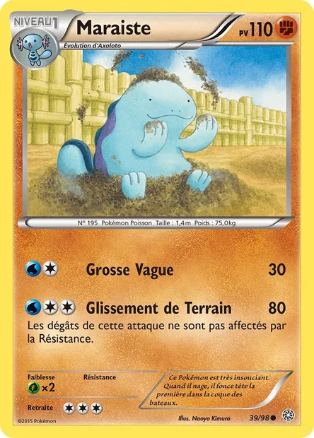 Maraiste, carte Pokémon AOR 39 — extension Origines Antiques