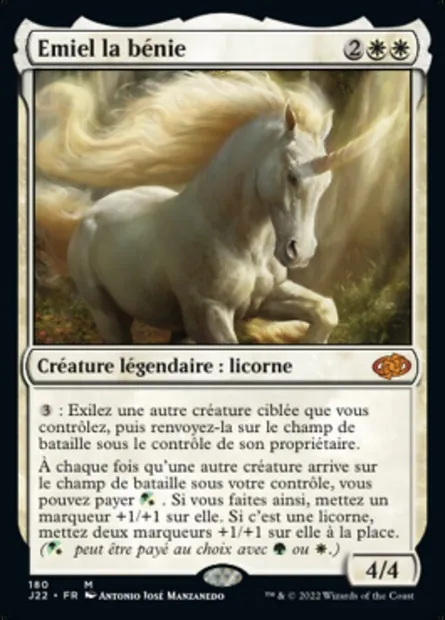 Emiel la bénie, carte Magic J22 180 — extension Jumpstart 2022