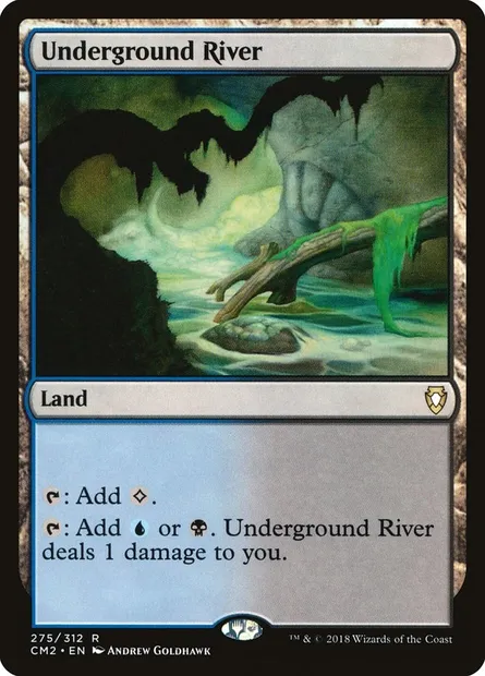 Underground River, Magic card CM2 275 — Commander Anthology Volume II set