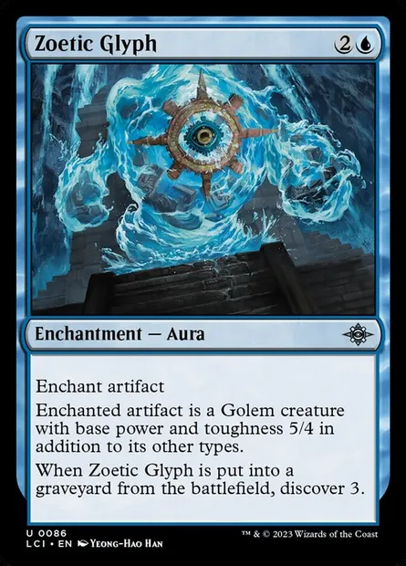 Zoetic Glyph, Magic card LCI 86 — The Lost Caverns of Ixalan set