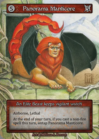Panorama Manticore, Sorcery card BET 117 — Beta set