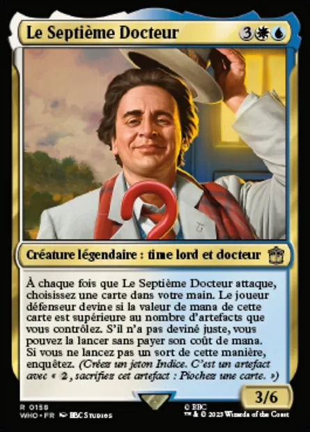 Le Septième Docteur, carte Magic WHO 158 — extension Doctor Who