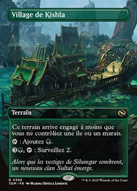 Village de Kishla, carte Magic TDM 396 — extension Tarkir: Dragonstorm