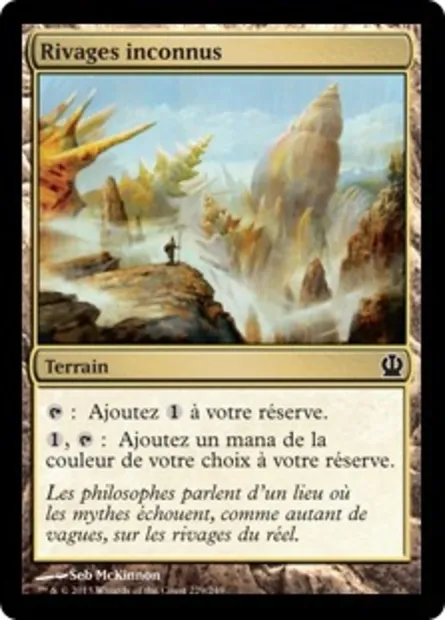 Rivages inconnus, carte Magic THS 229 — extension Theros