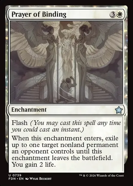 Prière d'emprisonnement, carte Magic FDN 739 — extension Foundations