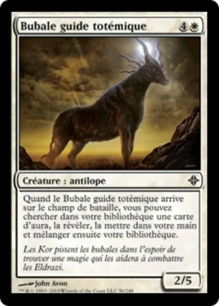 Bubale guide totémique, carte Magic ROE 50 — extension L'ascension des Eldrazi