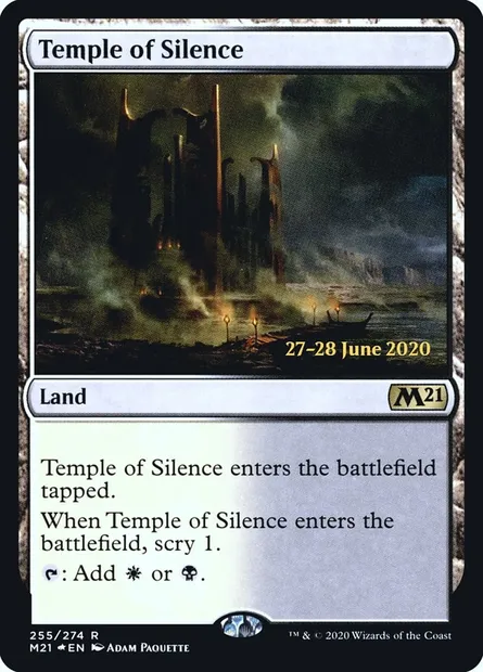 Temple of Silence, Magic card PM21 255s — Core Set 2021 Promos set