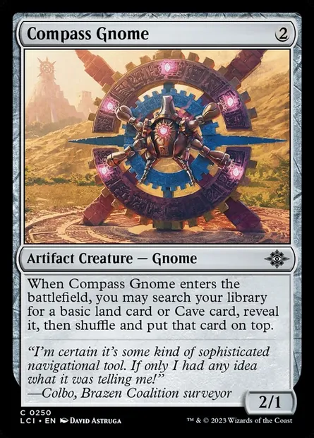 Compass Gnome, Magic card LCI 250 — The Lost Caverns of Ixalan set