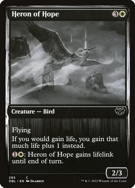 Heron of Hope, Magic card DBL 285 — Innistrad: Double Feature set