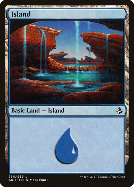 Island, Magic card AKH 260 — Amonkhet set